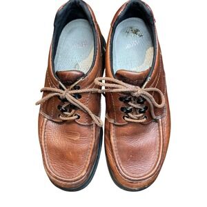 Red Wings Shoes Mens Size‎ 10.5 Brown Leather Moccasin Casual Work Grip Sole